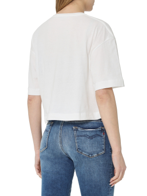 ΓΥΝΑΙΚΕΙΟ CROP T-SHIRT | Λευκό XS