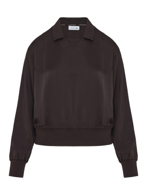 ΓΥΝΑΙΚΕΙΑ ΣΑΤΕΝ ΜΠΛΟΥΖΑ | Καφέ Σκούρο EU 42