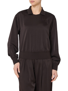 ΓΥΝΑΙΚΕΙΑ ΣΑΤΕΝ ΜΠΛΟΥΖΑ | Καφέ Σκούρο EU 42