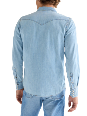 ΑΝΔΡΙΚΟ WESTERN ΠΟΥΚΑΜΙΣΟ | Γαλάζιο XL