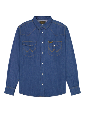 ΑΝΔΡΙΚΟ WESTERN ΠΟΥΚΑΜΙΣΟ | Μπλε Σκούρο XL