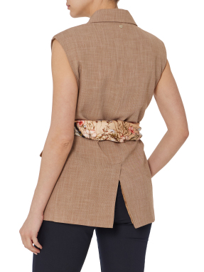 ΓΥΝΑΙΚΕΙΟ ΓΙΛΕΚΟ ΜΕ ΚΑΣΚΟΛ | Μπεζ S