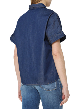 ΓΥΝΑΙΚΕΙΟ DENIM ΠΟΥΚΑΜΙΣΟ | Μπλε Σκούρο XS