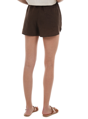 ΓΥΝΑΙΚΕΙΟ ΛΙΝΟ ΣΟΡΤΣ | Καφέ Σκούρο S