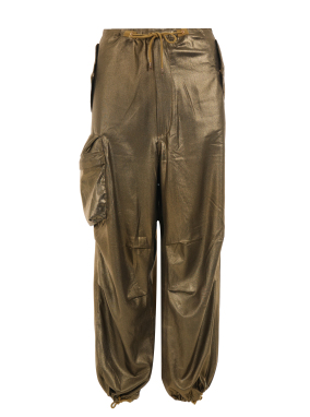 ΓΥΝΑΙΚΕΙΟ LAMINATED ΠΑΝΤΕΛΟΝΙ | Χρυσό XS