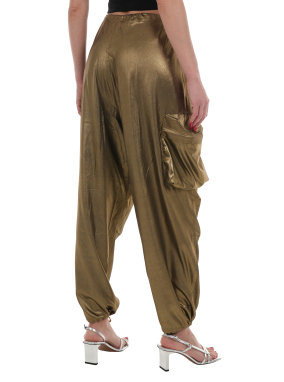 ΓΥΝΑΙΚΕΙΟ LAMINATED ΠΑΝΤΕΛΟΝΙ | Χρυσό XS