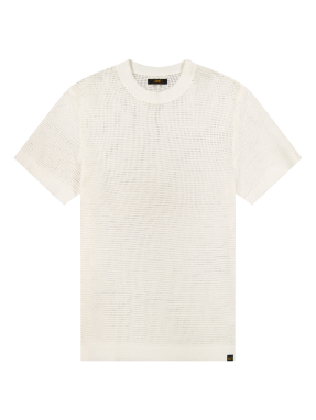 ΑΝΔΡΙΚΟ T-SHIRT CROCHET | Λευκό M