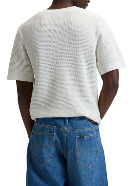 ΑΝΔΡΙΚΟ T-SHIRT CROCHET | Λευκό M