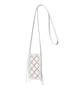 ΓΥΝΑΙΚΕΙΑ ΔΕΡΜΑΤΙΝΗ ΤΣΑΝΤΑ ΧΙΑΣΤΙ CROSS POCKET | Λευκό