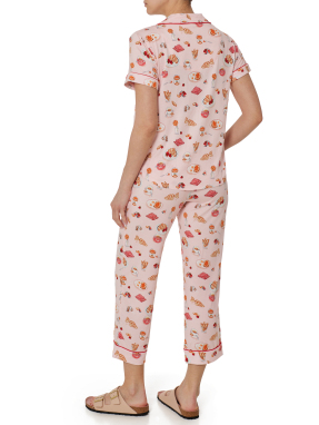 ΓΥΝΑΙΚΕΙΟ ΣΕΤ ΠΙΤΖΑΜΕΣ | Ροζ Ανοιχτό XS