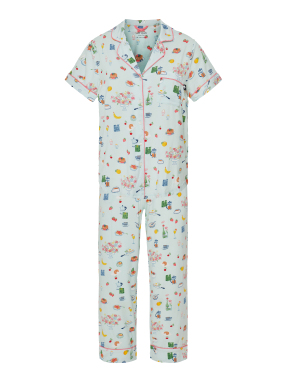 ΓΥΝΑΙΚΕΙΟ ΣΕΤ ΠΙΤΖΑΜΕΣ | Γαλάζιο XS