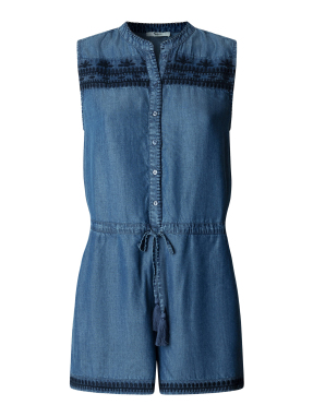 ΓΥΝΑΙΚΕΙΑ DENIM ΟΛΟΣΩΜΗ ΦΟΡΜΑ | Μπλε Σκούρο S