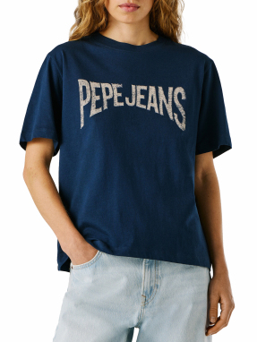 ΓΥΝΑΙΚΕΙΟ T-SHIRT ΜΕ ΛΟΓΟΤΥΠΟ | Μπλε Σκούρο M