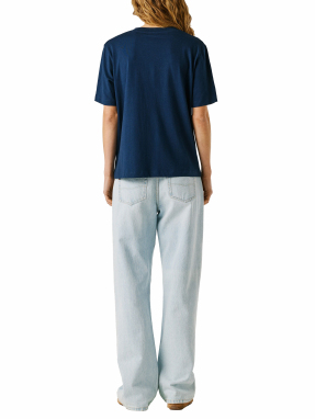 ΓΥΝΑΙΚΕΙΟ T-SHIRT ΜΕ ΛΟΓΟΤΥΠΟ | Μπλε Σκούρο M