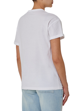 ΓΥΝΑΙΚΕΙΟ T-SHIRT ΜΕ ΠΕΡΛΕΣ | Λευκό M