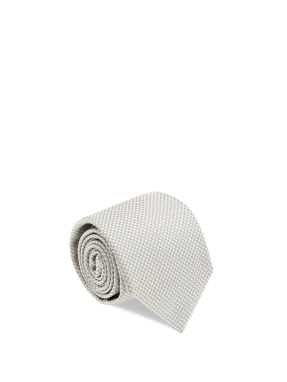 ΑΝΔΡΙΚΗ ΜΕΤΑΞΩΤΗ ΓΡΑΒΑΤΑ | Ασημί ONE SIZE