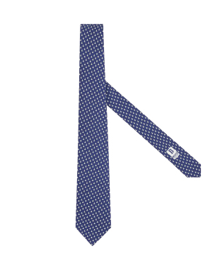 ΑΝΔΡΙΚΗ ΜΕΤΑΞΩΤΗ ΓΡΑΒΑΤΑ | Μπλε Σκούρο ONE SIZE