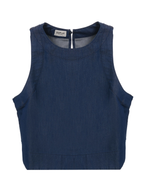 ΓΥΝΑΙΚΕΙΟ DENIM ΤΟΠ | Μπλε Σκούρο XS