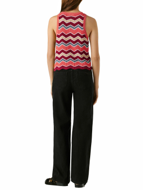 ΓΥΝΑΙΚΕΙΟ ΑΜΑΝΙΚΟ ΠΛΕΚΤΟ ΤΟΠ | Πολύχρωμο XS