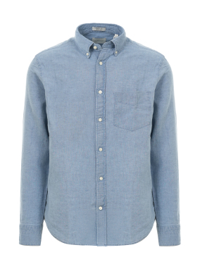 ΑΝΔΡΙΚΟ DENIM ΠΟΥΚΑΜΙΣΟ | Γαλάζιο G0980 XXL