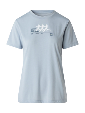 ΓΥΝΑΙΚΕΙΟ T-SHIRT BITMAP SILHOUETTE | Γαλάζιο XS