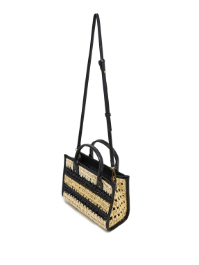 ΓΥΝΑΙΚΕΙΑ ΤΣΑΝΤΑ ΧΕΙΡΟΣ RAFFIA | Μαύρο