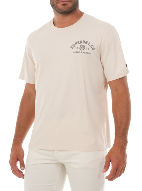 ΑΝΔΡΙΚΟ T-SHIRT HERITAGE BIKER | Εκρού XL
