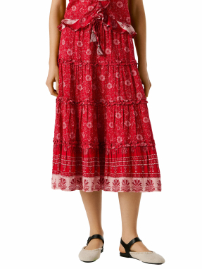 ΜΙΝΤΙ FLORAL ΦΟΥΣΤΑ | Κόκκινο XS