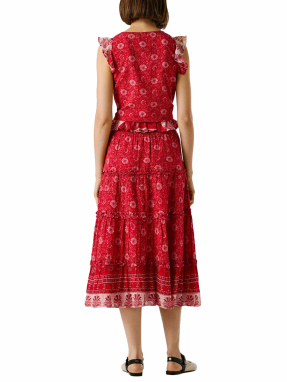 ΜΙΝΤΙ FLORAL ΦΟΥΣΤΑ | Κόκκινο XS