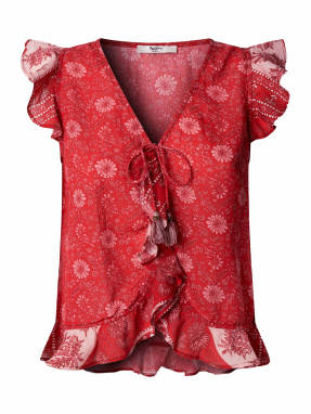 ΓΥΝΑΙΚΕΙΟ FLORAL ΤΟΠ | Κόκκινο XS