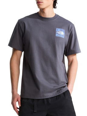 ΑΝΔΡΙΚΟ T-SHIRT MOUNTAIN ESCAPE RELAXED GRAPHIC | Γκρι Σκούρο S
