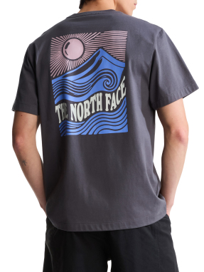 ΑΝΔΡΙΚΟ T-SHIRT MOUNTAIN ESCAPE RELAXED GRAPHIC | Γκρι Σκούρο S