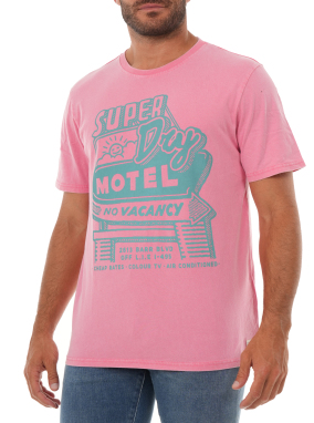 ΑΝΔΡΙΚΟ T-SHIRT ROADSIDE TRADE | Ροζ XL