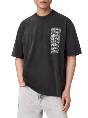 ΑΝΔΡΙΚΟ T-SHIRT REPEAT | Μαύρο S