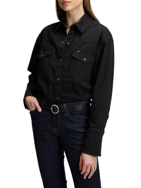 ΓΥΝΑΙΚΕΙΟ DENIM ΠΟΥΚΑΜΙΣΟ | Μαύρο M