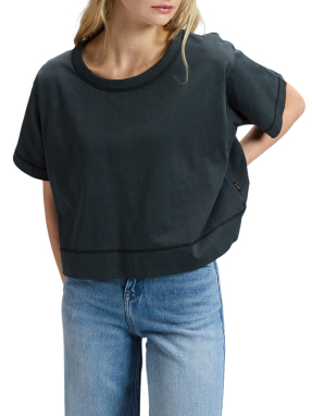 ΓΥΝΑΙΚΕΙΟ CROPPED T-SHIRT | Μαύρο S