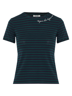 ΓΥΝΑΙΚΕΙΟ ΡΙΓΕ T-SHIRT | Πράσινο Σκούρο S