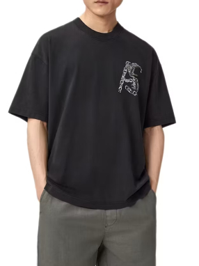 ΑΝΔΡΙΚΟ T-SHIRT LINX | Μαύρο WASHED BLACK XL