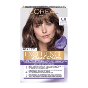 EXCELLENCE COOL CREMES | 48ml  6.11 ΨΥΧΡΟ-ΣΑΝΤΡΕ ΞΑΝΘΟ ΣΚΟΥΡΟ