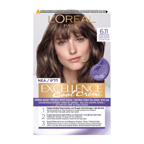 EXCELLENCE COOL CREMES | 48ml  6.11 ΨΥΧΡΟ-ΣΑΝΤΡΕ ΞΑΝΘΟ ΣΚΟΥΡΟ