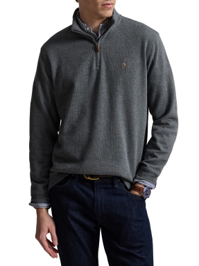 ΑΝΔΡΙΚΟ ΠΟΥΛΟΒΕΡ HALF-ZIP | Γκρι  XL