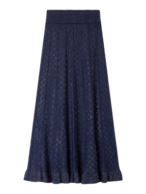 ΜΑΞΙ ΦΟΥΣΤΑ ΜΕ ΣΤΡΑΣ | Μπλε Σκούρο FR 36