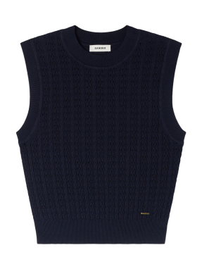 ΓΥΝΑΙΚΕΙΟ ΑΜΑΝΙΚΟ ΠΛΕΚΤΟ ΤΟΠ | Μπλε Σκούρο M