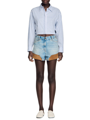 ΓΥΝΑΙΚΕΙΟ DENIM SHORTS | Μπλε Ανοιχτό FR 38