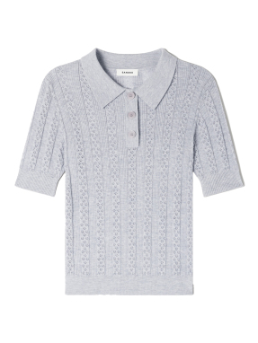 ΓΥΝΑΙΚΕΙΑ ΜΑΛΛΙΝΗ POLO ΜΠΛΟΥΖΑ | Γκρι M