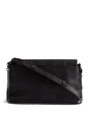 ΓΥΝΑΙΚΕΙΑ ΔΕΡΜΑΤΙΝΗ ΤΣΑΝΤΑ ΩΜΟΥ ROCKY II PUNK | Μαύρο