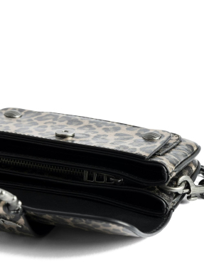 ΓΥΝΑΙΚΕΙΑ ΔΕΡΜΑΤΙΝΗ ΤΣΑΝΤΑ ΧΙΑΣΤΙ KATE WALLET METAL | Animal Print