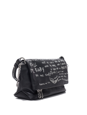 ΓΥΝΑΙΚΕΙΑ ΤΣΑΝΤΑ ΩΜΟΥ ROCKY II GRAFFITI | Μαύρο