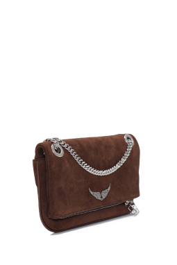 ΓΥΝΑΙΚΕΙΑ SUEDE ΤΣΑΝΤΑ ΧΙΑΣΤΙ ROCK II | Καφέ