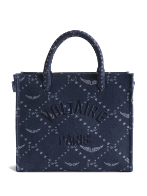 ΓΥΝΑΙΚΕΙΑ DENIM ΤΣΑΝΤΑ ΧΕΙΡΟΣ ANGEL TOTE | Μπλε Σκούρο